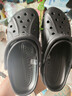卡骆驰（CROCS）洞洞鞋贝雅男鞋女鞋轻便耐磨一脚蹬拖鞋休闲鞋|10126 【预售】黑色-001 41 /42(260mm) 实拍图
