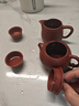 藏壶天下正宗宜兴原矿朱泥西施紫砂壶小容量纯手工茶壶茶具家用泡茶壶 一壶四杯+公杯套装 220ml 实拍图