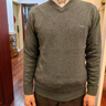 皮尔卡丹纯羊毛衫男100%羊毛线衣中年秋冬季v领毛衣加厚款保暖针织打底衫 实拍图