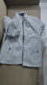 罗蒙（ROMON）夹克男潮流秋冬季商务行政立领宽松休闲防风外套男装JK83灰色L 实拍图