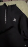 骆驼（CAMEL）加绒连帽运动服男装防泼水休闲两件套 C14CF0L4604 幻影黑 XL 实拍图