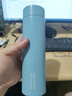 炊大皇保温杯 316L医用级不锈钢茶水分离商务便携保温杯 绿色 490ml 实拍图