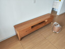 源氏木语全实木电视柜北欧风橡木地台柜现代简约矮柜客厅地柜储物收纳柜子 原木色双门双抽 电视柜1.8米 整装 实拍图