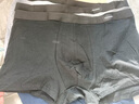莫代尔4条男士内裤男平角特大码胖子肥佬220斤加肥加大宽松四角裤 纯棉款（黑+宝蓝+深灰+浅灰） 4条 6XL （建议体重240-280斤） 实拍图