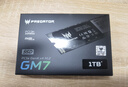 宏碁掠夺者（PREDATOR）1TB SSD固态硬盘 M.2接口(NVMe协议) GM7系列｜NVMe PCIe 4.0读速7200MB/s  AI电脑存储配件 实拍图
