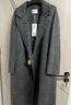 伊芙丽蒋欣代言【镇店爆款】驼绒桑蚕丝高级双面毛呢外套羊毛大衣女冬季 暗灰 XS 80-90斤 实拍图