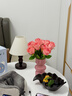 京东鲜花高档玫瑰花8支逼真仿真花假花摆设客厅餐桌装饰摆件拍照摄影道具 实拍图