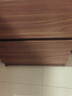 宜造（YIZAO）床头柜现代简约创意轻奢高级感小柜子卧室收纳柜简易收纳柜床边柜 【加宽】双抽大衫胡桃色40cm 实拍图