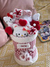 句可 Hello Kitty玩偶娃娃花束少女心公仔花卡通送女生五一生日礼物 kitty玩偶花束【小号 爱心款礼袋 贺卡 高约28cm】 实拍图
