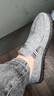 老北京布鞋男士牛筋底软底防滑耐磨透气帆布鞋驾车工作鞋防臭男士 灰色【透气耐磨】 42【标准布鞋码】 实拍图