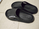 回力居家男士拖鞋室内外穿不易滑臭沙滩凉拖鞋HL02331黑色42-43码 实拍图