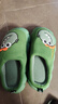 猪爸爸儿童拖棉鞋秋冬季室内男童亲子女宝宝可爱家居保暖棉拖绿色38/39 实拍图