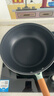 三禾微纳无涂层禾木不粘炒锅深煎含钛炒锅不锈钢炒菜锅30cm薄雾绿 实拍图
