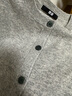 优衣库女装羊绒圆领针织短开衫/25秋冬新款479672 03 灰色 L /160/88A 实拍图