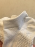 猫人（MiiOW）女士袜子女春夏船袜【100%纯棉10A抗菌】网眼黑色短筒袜透气吸汗 实拍图