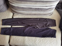 佑游瑜伽裤女士高腰弹力紧身外穿运动裤二件套J20214XY灰紫九分裤 M 实拍图