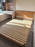 源氏木语实木床卧室双人床小户型北欧家用山毛榉大板床1.5*2.0m低铺京享家 实拍图