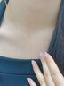 老庙黄金项链足金肖邦链素链女款锁骨链送女友老婆妈妈节日礼物 约5.5g 实拍图