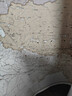欧式复古地图：中国+世界地图挂图（1.1米*0.8米 仿古地图装饰画挂画 赠3M贴胶 套装2张） 实拍图