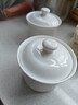 斯凯绨（Sky Top）碗带盖炖盅陶瓷骨瓷隔水汤盅蒸蛋羹燕窝盅家用单人纯白250ml两件 实拍图