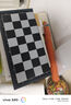 友邦（UB） 国际象棋黑白色磁性可折叠便携培训教学用棋 3810B-C(中号) 实拍图