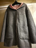 香影【纯羊毛】双面连帽大衣女2025冬季新款呢子灰粉撞色毛呢外套 浅灰 M 160/84A/95-110斤 实拍图