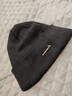 时尚风格袋鼠帽子男冬季毛线帽男士加绒加厚保暖户外骑车防寒防风滑雪针织帽女 黑色帽子 加绒加厚 实拍图