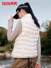 鸭鸭（YAYA）秋冬轻薄羽绒服女马甲轻薄短款背心休闲保暖鸭绒轻便马夹 实拍图