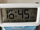 得力（deli）儿童节礼物充电电子闹钟背光家用学生儿童温湿度计床头钟开学升学必备白 LE103A开学必备礼物 实拍图