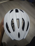 喜德盛（xds）公路山地自行车水壶架挡泥板锁打气筒车前包坐垫套头盔尾灯配件 白色头盔 L码 推荐头围59-61CM 实拍图