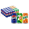 百事可乐Pepsi 可乐*16+7喜*4+美年达*4 碳酸饮料 汽水330ml*24听 混合装 实拍图