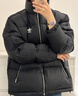 adidas 拒水防泼防风保暖鸭绒羽绒服面包服男女同款阿迪达斯官方   黑色   M 实拍图