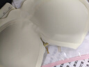 曼可娇秋冬薄款无痕内衣女无钢圈美背小胸罩聚拢防下垂运动睡眠文胸套装 香槟色 L (适合36/80ABC) 实拍图