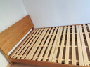 小半实木床双人床北欧日式小户型卧室简约樱桃木床家具稳稳床1.35米 实拍图