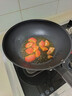 三禾无涂层不粘炒锅炒菜锅无油烟钛合金钛锅具30cm天穹黑配钢铲LC30S1 实拍图