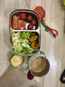 COOKSS保温饭盒304不锈钢餐盒上班族小学生保鲜饭盒可微波炉2分格餐盘 实拍图