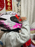 LS2情侣摩托车头盔男女机车赛车四季全盔儿童盔防雾大尾翼802 特白/粉红摩擦 L(建议53-54头围) 实拍图