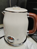 美的（Midea）艺术家电热水壶  烧水壶自动断电保温一体  1.6L大容量电热水壶 316L不锈钢恒温壶 精准控温 63-Q 实拍图