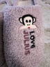 大嘴猴（paul frank）情侣棉拖鞋女男可爱家用室内防滑半包跟情侣家居秋冬保暖地板拖 粉色 38-39 实拍图