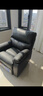芝华仕（CHEERS）头等舱布单椅懒人布艺沙发单人沙发客厅可躺摇转芝华士K9780黑 实拍图