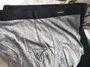 莫代尔4条男士内裤男平角特大码胖子肥佬220斤加肥加大宽松四角裤 纯棉款（黑+宝蓝+深灰+浅灰） 4条 6XL （建议体重240-280斤） 实拍图