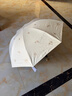 天堂 防紫外线晴雨伞三折 雨伞黑胶防晒太阳伞遮阳晴雨伞 甘酪白 实拍图