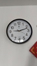 北极星（POLARIS）挂钟时尚创意客厅钟表静音简约石英钟30cm 2842黑色 实拍图