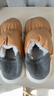 优调棉拖鞋男加绒保暖居家室内静音防滑外穿包跟棉鞋女冬 棕色 40-41 实拍图
