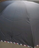 天堂 加大雨伞三折 晴雨两用商务伞经典格纹10骨大雨伞男女 黑色 实拍图