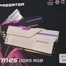 宏碁掠夺者（PREDATOR）48G(24G×2)套装 DDR5 6000频率 台式机内存条 Hermes冰刃系列 RGB灯条(C28) 石耀黑 AI电脑配件 实拍图