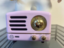 猫王收音机猫王音响 猫王小王子OTR无线便携式蓝牙音箱复古高保真低音炮收音机 爱丽丝紫 实拍图