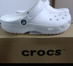 CROCS卡骆驰檀健次同款经典洞洞鞋男沙滩鞋户外沙滩包头拖鞋女鞋|10001 白色-100 39 (240mm) 实拍图