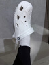 卡骆驰（CROCS）洞洞鞋贝雅男鞋女鞋轻便耐磨一脚蹬拖鞋休闲鞋|10126 白-100 37 /38(230mm) 实拍图