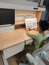 黑白调儿童C2儿童学习桌椅书桌写字桌专用3-18岁全光谱灯光一体进口橡胶木 实拍图